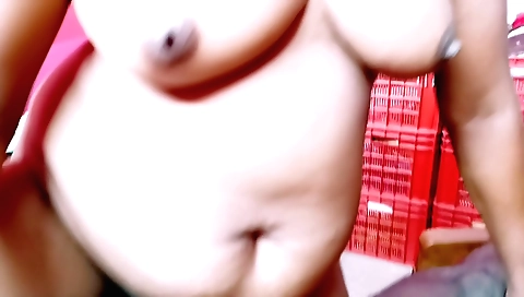 Indian stepsister fucking with huge dildo in amateur scene