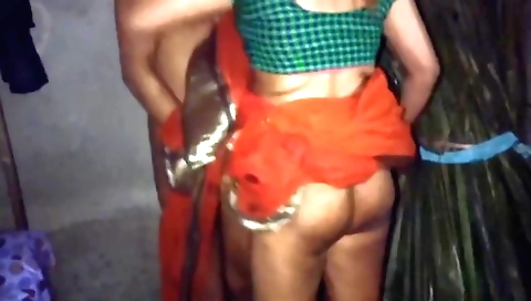 Hot brunette in leather shorts is getting fucked by a guy