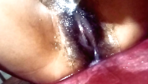 Hairy Indian girl masturbating in homemade solo video