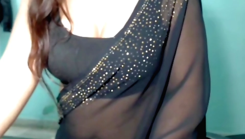 Indian hottie naked and dancing on a massage table