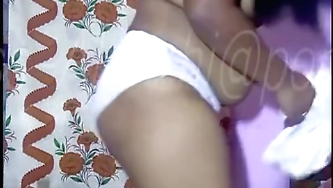 Busty babe in sexy red dress takes off all her clothes