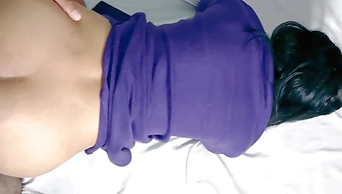 Indian brunette bhabhi in her ass fucked doggy style