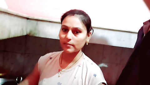 Indian chick is cooking with her hands and getting a bit horny