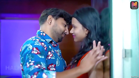 Brunette with big boobs and small tits fucked in the first scene