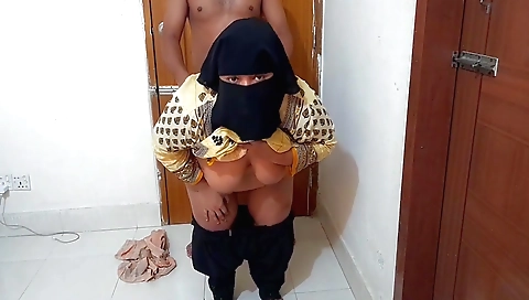 Indian chick fucks her boss at the office in the office