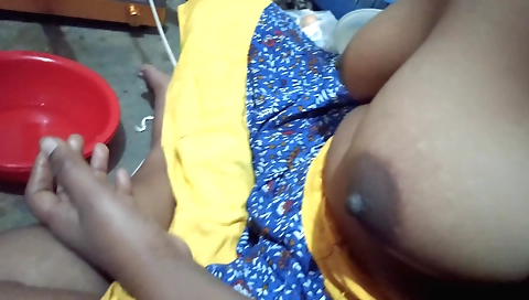 Indian teen is in the kitchen and she is in the kitchen