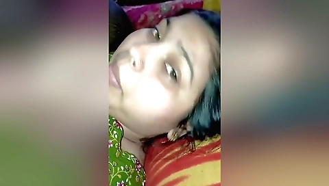 Indian teen girl has sex with her hubby in the bedroom