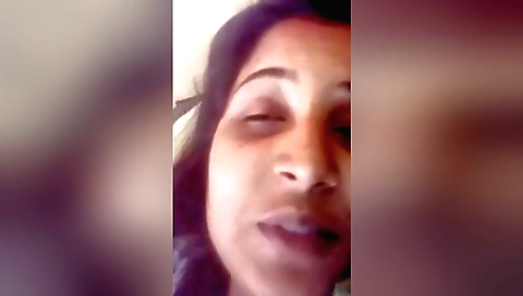 Indian webcam solo video of her drinking and kissing