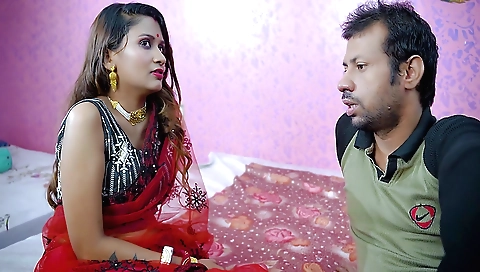 Blonde girlfriend is caught in bed by her stepbrother