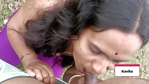 Busty indian brunette gets fucked on the jungle floor