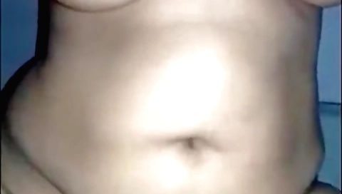 Amateur big-titted wife on her back show off on camera