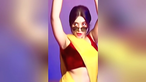 Busty brunette college girl 18+ fucked in bed by herself