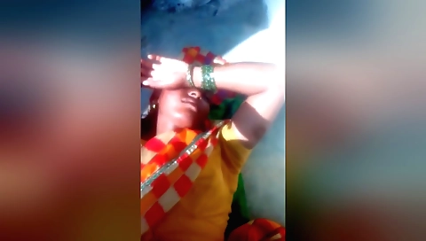 Indian girl with a sexy pussy is with her boyfriend outdoors