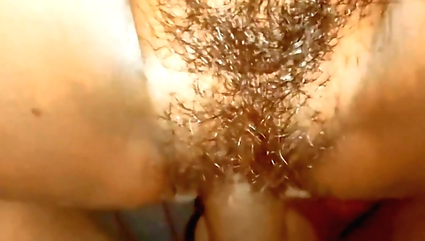 Indian housewife with hairy pussy fucks in pov porn