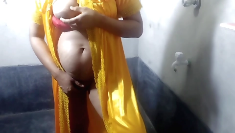 Indian stepmom sucks and rides stepson's big peckingsticks