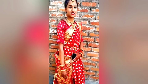 Indian amateur hairy brunette fucks outdoors in outdoor sex video