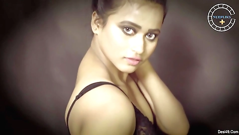 Sexy brunette is on the net and she is wearing sexy clothes