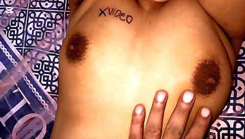 Indian hairy neighbor fucked in POV in the bedroom