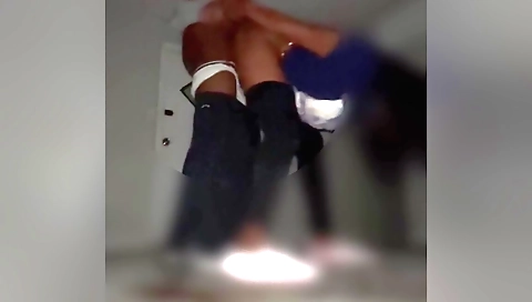 Amateur brunette fucked on the porch by her husband