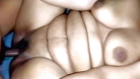 Indian granny gets a creampie on her body from her stepdaddy