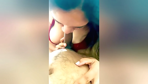 Brunette and her sexy partner make out in the kitchen