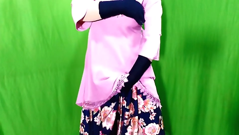 Indian woman with big tits and a sexy body has sex with stepson