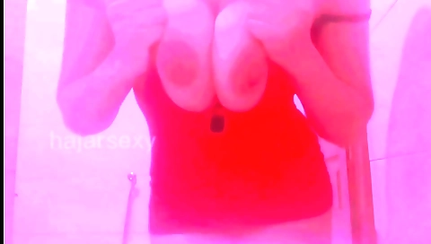 Sexy amateur brunette is showing off her body on webcam