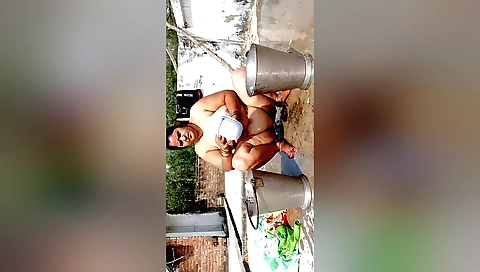 Buxom mature with a big ass getting wet and fucked