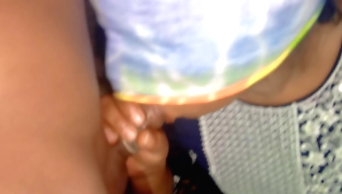 Indian stepsister plays with her hubby's dick in POV