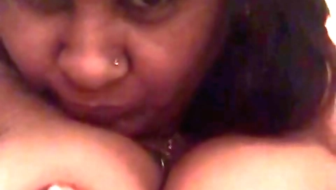 Busty indian milf with big boobs is having solo sex