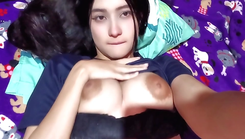 Indian hot amateur solo porn with a girl with a large tits