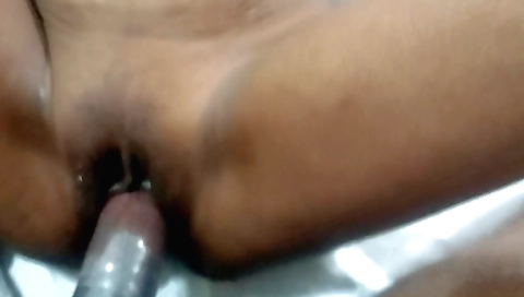 Horny amateur wife gets fucked for her hairy pussy on couch