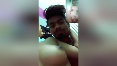 Indian teen makes out in the middle of a webcam call