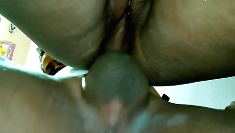 Amateur blonde girl is showing off her boobs in doggy style