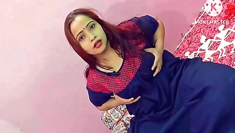 Brunette in bed getting her big ass banged by a hard dick