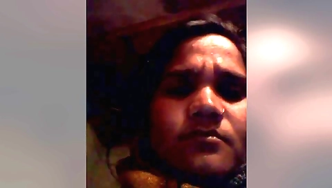 Horny amateur brunette hoes hairy body in solo video