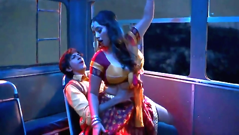 Brunette girl and her lover have a great experience in the bedroom