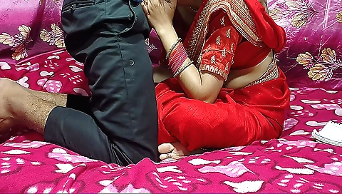 Indian hairy teen girl talks to teacher and sucks her dick