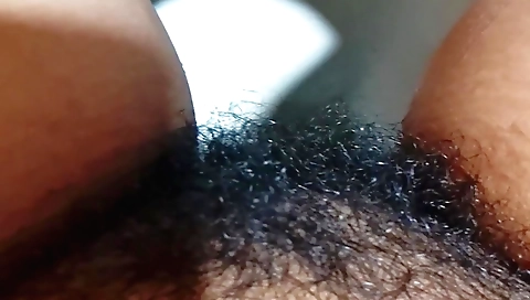 Indian hairy female has fun in the bathroom in the bathroom