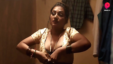 Petite brunette is wearing a black dress to make her sexy