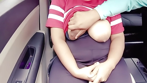 Indian girl with huge boobs sucking and getting fucked