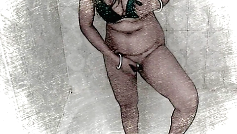 Hot brunette 18+ enjoys her favorite sex toy in shower