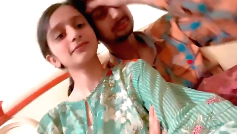 Indian brunette girl is so passionately horny today