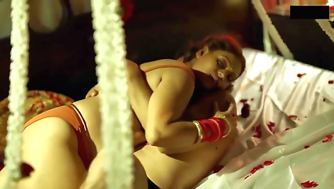 Indian hottie in sexy lingerie goes down on a cock