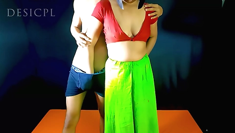 A big tits brunette amateur has hard sex on the web camera