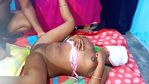 Indian brunette girl enjoys deepthroat sex in her bedroom