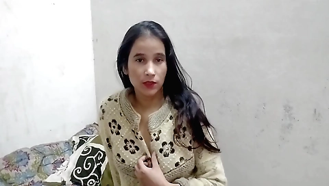 Indian brunette with a hot body enjoys to have sex alone