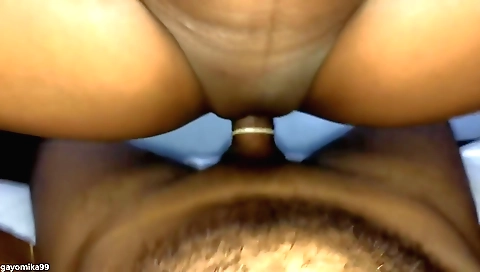 Indian brunette with a big ass is fucking in a bedroom 2015