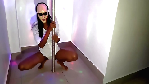 Amateur solo video showing student showing off her beautiful body