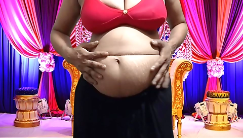 Indian amateur with big tits fucks a guy on the bed